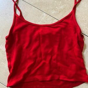cute red brandy melville tank top